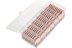 Qxiao Organiseur de rangement pour lentilles de contact colorées quotidiennes, distributeur de lentilles de contact jetables, boîte en plastique transparent pour toutes les marques de lentilles