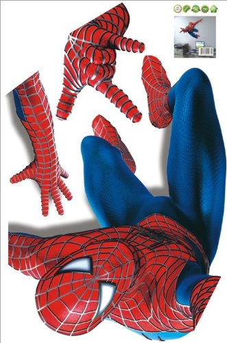 XL! Spiderman Wandtattoo Wandaufkleber Wall sticker- Bogen Gr. 60*90cm - 4