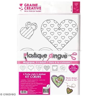 L'univers de Piwi Graine Créative - Kit Plastique Dingue Coeurs
