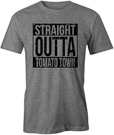 RiotBunny Straight Outta Tomato Town Battle Royale Online Gaming Popular Game Inspired T-Shirt Men's Grey XX-Large