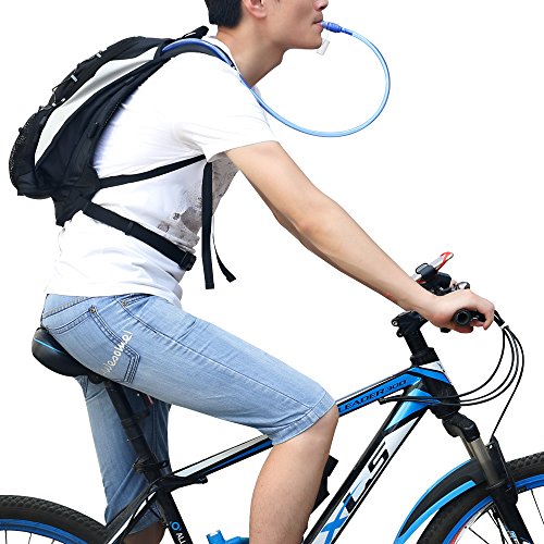 GIMARS Trinkrucksack mit 2L-Trinkblase Wasserdicht Sport Rucksack für Radfahren, Wandern, Laufen, Rennen - 2