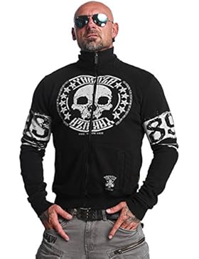 Yakuza Original Herren Skull Label Trainingsjacke Zipper