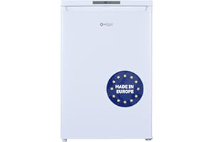 Wiggo - freistehender Gefrierschrank klein schlichter Tiefkühlschrank 35 kg I 92L I 58 x 55 x 85 cm I intelligenter & eleganter Gefrierschrank weiß I WF-TT9E(WW) Tiefkühltruhe mit Display