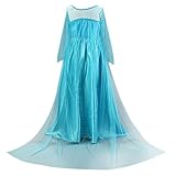 Moin Mädchen Prinzessin Kostüm Pailetten Karneval Verkleidung Party Cosplay Weinachten Halloween Fest Faschingkostüm - 