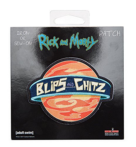 Rick and Morty - Blips and Chitz, Officially Licensed Artwork - Embroi