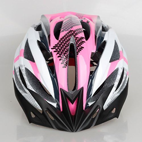 Matry-015 225g Ultra Light Weight - Light Weight Cycle Helmet for Bike Riding Safety – Adult Bike Helmet with Detachable Visor and Liner in Medium Size (57-62cm) Integrally Molded EPS Bike Helmet ( Color : Pink )