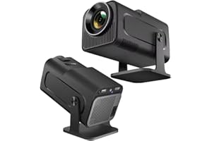 TEKXDD Mini Projecteur Portable,Mini Video Projecteur 4K FHD 1080P, Keystone Automatique,HY320 WiFi 6, BT 5.0, Rotation à 180 degrés, Android 11.0 intégré/iOS,135 Pouces pour Téléphone/PC/Ordinateur