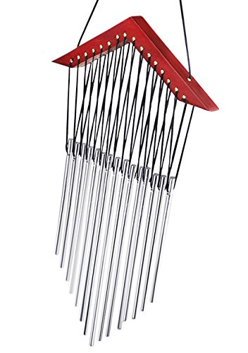 FakeFace® Metall Windspiele Klangspiele Klangröhren Klangstäbe Windchime 15 Rohre Handgefertigt Haus-/ Garten-Deko - 2