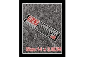 TERAM LOISIRS Plaque Aluminium Haute Température YOSHIMURA USA pour Silencieux Moto 14 cm Neuf France