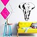 Produktbild Art Design billige hauptdekoration Vinyl Thailand elefanten Wandaufkleber abnehmbare hausdekor coole tier aufkleber in familienzimmer 58 * 65 cm