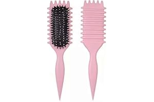 DREAMING SPACE Curly hair brush, è l'ultima spazzola di styling a setole di cinghiale per capelli ricci. Ottima per districare e migliorare i riccioli. (#2, 135g)