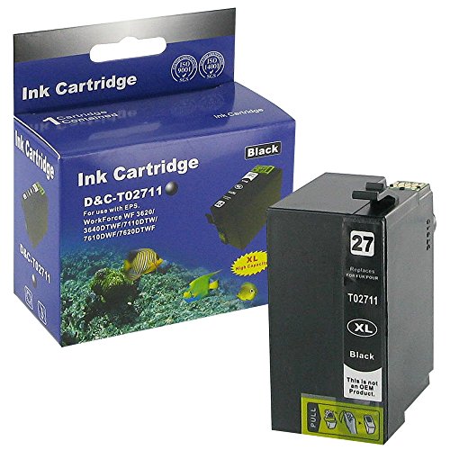 [Colorbox] Druckerpatrone kompatibel für Epson T2701 T2711 T2791 Black