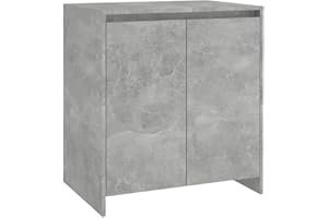 vidaXL Credenza Grigio Cemento 70x41x75 cm in Legno Multistrato