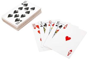 PARENCE.- Gra na 54 klasyczne karty - Poker, gra planszowa, remik, loteria fantowa - czerwony lub niebieski tył kart