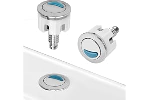 CYNNXIA Toilet Flush Buttons Replacement Dual Flush Push Button Round Head Cistern Toilet Push Button Toilet Flush Toilet Buttons Replacement Accessories for Bathroom Toilet Water Tank Repair(Oval)