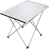 Outdoor Katlanabilir Al&uuml;minyum Kamp ve Piknik Masası, 56x41x45 cm, 1370 gr, 18 kg Taşıma Kapasitesi, Omuz Askılı &Ccedil;anta ile (G