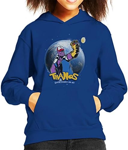 Avengers Infinity War Pokemon Thanos Mix Gotta Collect Them All Kid's Hooded Sweatshirt