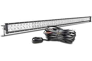 Willpower Barra Led 4x4 132cm 300W Barras Led Coche IP67 Impermeable Faro Led Focos Led 12v 24v 6000k Barras de Luz Led para Tractor SUV ATV UTV Off-road Con Arnés de Cableado
