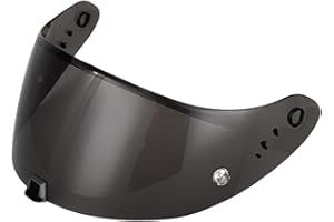 QQLADY Z Convient for Le Casque EXO Scorpion R1/1400/520, Lentille Universelle De Jour Et De Nuit, Anti-poussière Et Coupe-Vent X(Black)