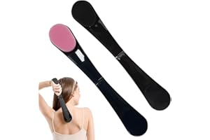 VPOUERY anning Back Applicator Applicateur Dos Autobronzant Applicateur de lotion à manche Applicateur arrière pour Le Dos des Femmes et hommes les Zones Difficiles Noir et Rose