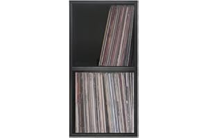 VDD LP - Armario de vinilo apilable multifunción, color negro