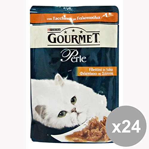 Preisvergleich Produktbild PURINA Set 24 Gourmet Türkei Filets 85 Gr. Nahrung Für Katzen