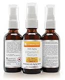 Sérum 20% Vitamina C • Orgánico • 60 ml • Vitamina E • Ácido Hialurónico • Todo Tipo de Pieles • Anti-edad arrugas manchas • Utilizar con Derma Roller • Para Hombres y Mujeres