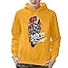 Price comparison product image Lazzgirl Mens Printed Christmas Pullover Long Sleeve Hooded Sweatshirt Tops Blouse(XX-Large,Yellow)