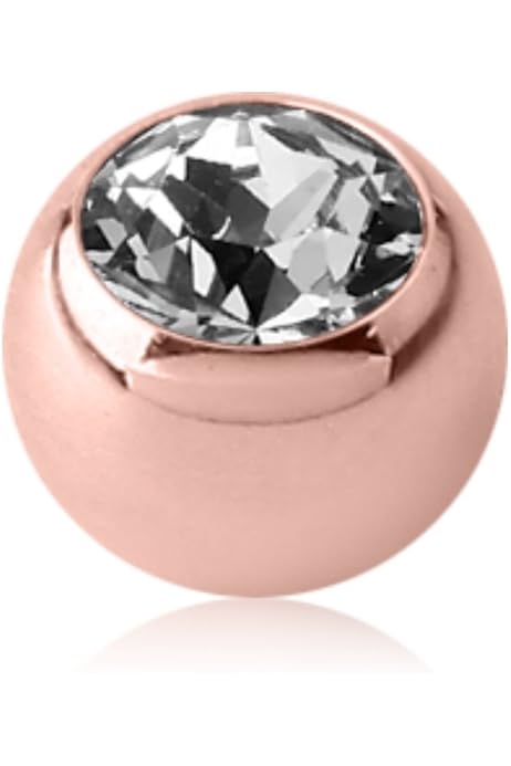 Eeddoo Labret Piercing Rosegold - Edelstahl Piercingstab Für Lippen & Nase