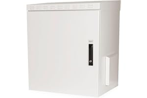 DIGITUS Outdoor Netzwerkschrank - 19 Zoll Rack - 12HE - Wandmontage - 450mm Tiefe - Traglast 100kg - Grau