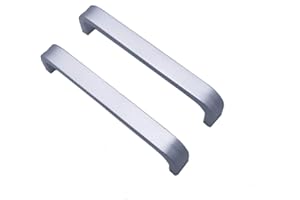 Qrity 2x Tiradores de las puertas del armario de la cocina armario ropero tire del cajón, Aluminio, con tornillos (96MM)