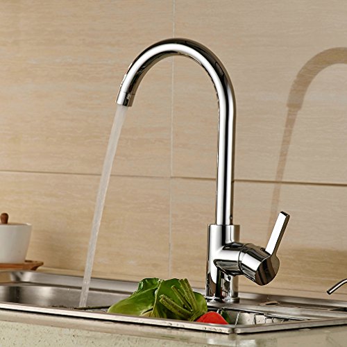 AuraLum 360° Drehbar Niederdruck Wasserhahn Niederdruck Mischbatterie Küchenarmatur - 7