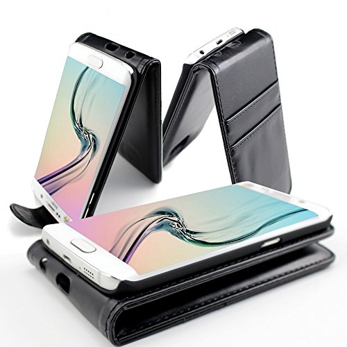 Preisvergleich Produktbild Absolute QualitySamsung S6 Edge-Schlag-Mappen PU Ledertasche Hülle Zusätzliche Baumwolle Gepolsterte Qualität fertig mit zwei Kartensteckplätze durch G4GADGET®