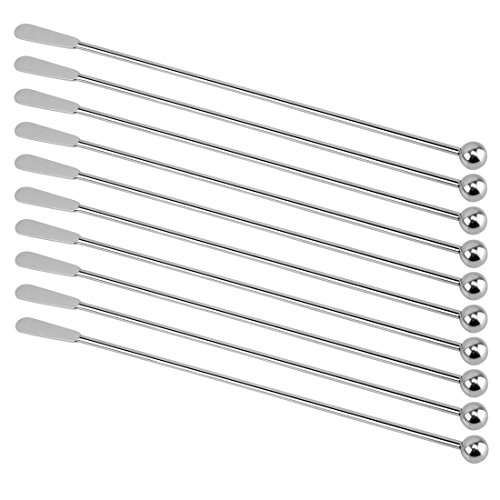 FOKOM 10 St. 19cm Cocktailspieße Cocktailrührer Rührstäbchen Kaffeerührer Cocktail Stirrer Swizzle Stick Kaffee Stirrer Rührer - 3