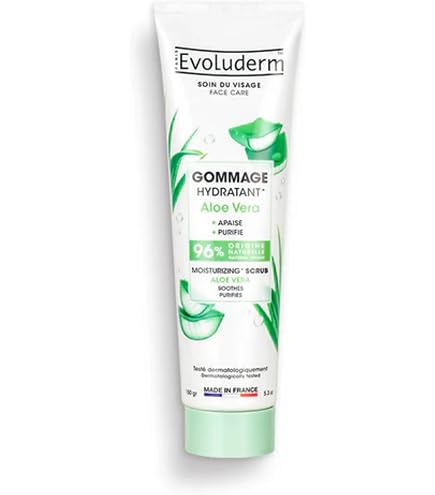 Gommage Visage Velours Pêche Evoluderm 150 Ml - Exfoliant Doux