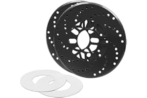 Steellwingsf Disc Brake Rotor Cover,2Pcs Universal Aluminum Car Racing Disc Pad Decorative Brake Motor Covers Drum