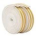 Produktbild Türen Fenster Dichtungsstreifen Dichtungsband, I-Typ Selbstklebende Gummi Schaum Dichtung Streifen Schalldämmung Wasserdichtes Weatherstrip Siegel Streifen, 9mm x 2mm x 2.5m, 4 Dichtungen Gesamt 10M