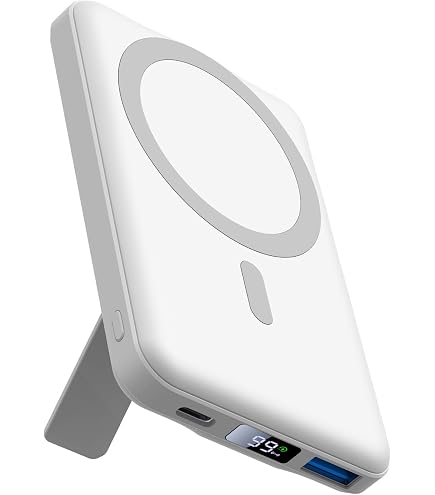 Batterie Externe Magnétique 10000mAh - Charge Rapide 22,5W USB-A Et 20W USB-C + Sans Fil 15W - Compatible IPhone 12 à 17