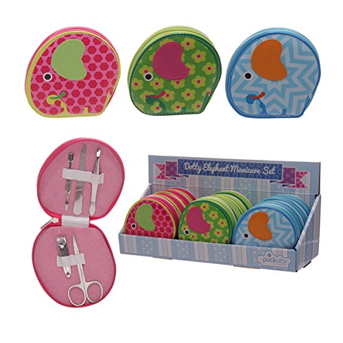 Cute Dotty Elephant Manicure Kit