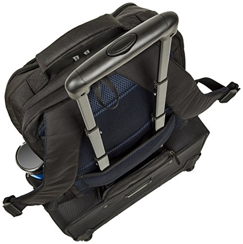 RIVACASE Notebook Rucksack bis 17 3    - Elegante Tasche mit Trolley Befestigung und zwei speziellen F  chern f  r Wasser - Schwarz