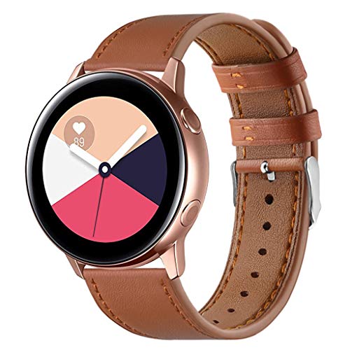 Preisvergleich Produktbild uhrenarmband -Lederersatz-Armbanduhrband für Samsung Galaxy Watch Active 20mm (I)