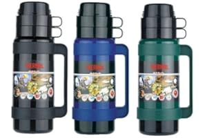 Thermos 1.0L Mondial 32 Flask Black/Green/Blue Assorted