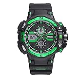 Blisfille Herrenuhren Wasserdicht Wasserdicht LED Herrenuhr Multifunktional Outdoor Sportuhr Armbanduhr Automatikuhr