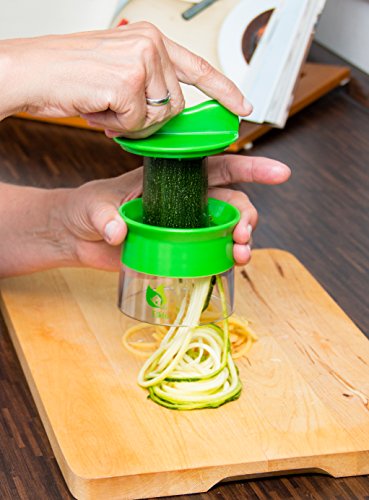 Hochwertiger Spiralschneider Fiklu – aus BPA freiem Kunststoff – grün - 5