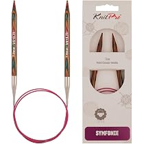 KnitPro KP21356 Symphonie Aiguilles Circulaires Fixes Bois Multicolore 100 cm x 6 mm