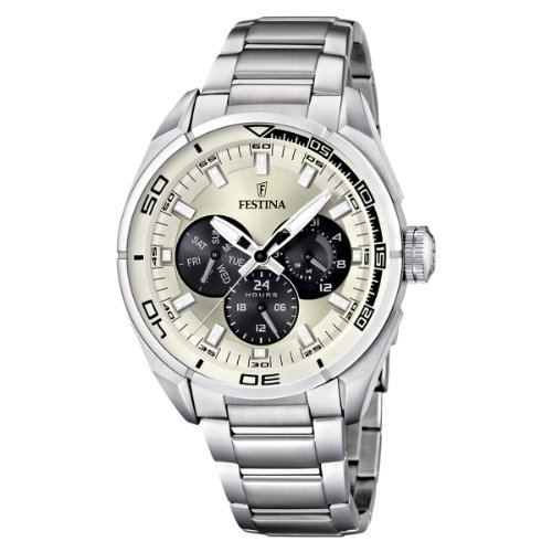 Festina Herren-Armbanduhr XL Sport Multifunktion Analog Quarz Edelstahl F16608/2 Festina Herren-Armbanduhr XL Sport Multifunktion Analog Quarz Edelstahl F16608/2