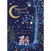Weihnachtskarte Für Einen Besonderen Freund – Naiver Schneemann, 22,9 X 15,2 Cm, Von Piccadilly Greetings