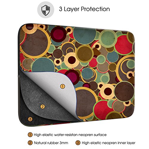 Sidorenko Designer Laptophülle für Laptops mit einer Bildschirmdiagonale von 33-33,8 cm ( 13-13,3 Zoll, MacBook Air, Macbook Pro Retina Display ) neopren max. Geräteabmessungen 32,5 cm x 23 cm - 2