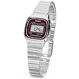 Casio Orologio Analogico-Digitale Donna con Cinturino in Placcato in Acciaio Inox LA-670W-4D