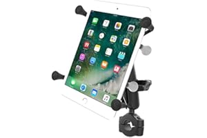 RAM Mounts Rail kit, M- X-grip, B-size X-Grip with Torque Medium, RAM-B-408-75-1-UN8U (X-Grip with Torque Medium Rail Base for 7-8 Tablets, Tablet/UMPC, Bike/Car, Black)